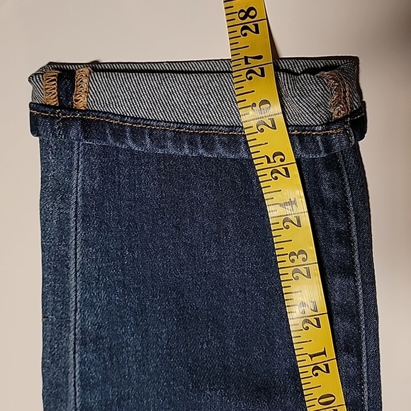 KanCan Boyfriend Blue Jeans Denim Pants Relaxed Fit Distressed Cuffed Blue 7 27 - Picture 16 of 16